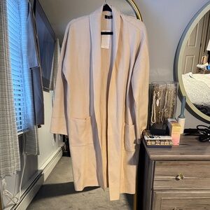 Lillusory Cream Open Front Cardigan